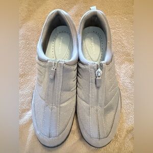 Easy Spirit women’s Zip-Up Athletic Sneakers in Gray
